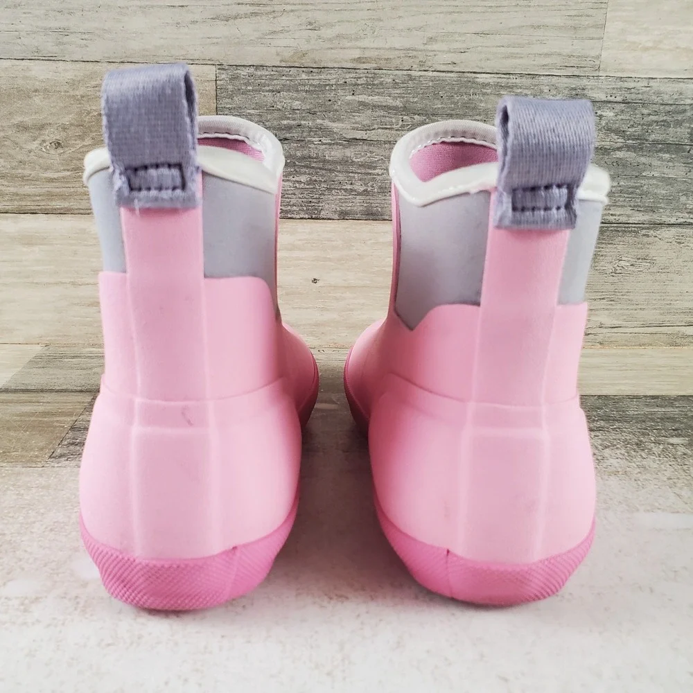 Hunter Finley Toddler Rain Boots Sz 13 M Bright Pink Purple Waterproof Pull On